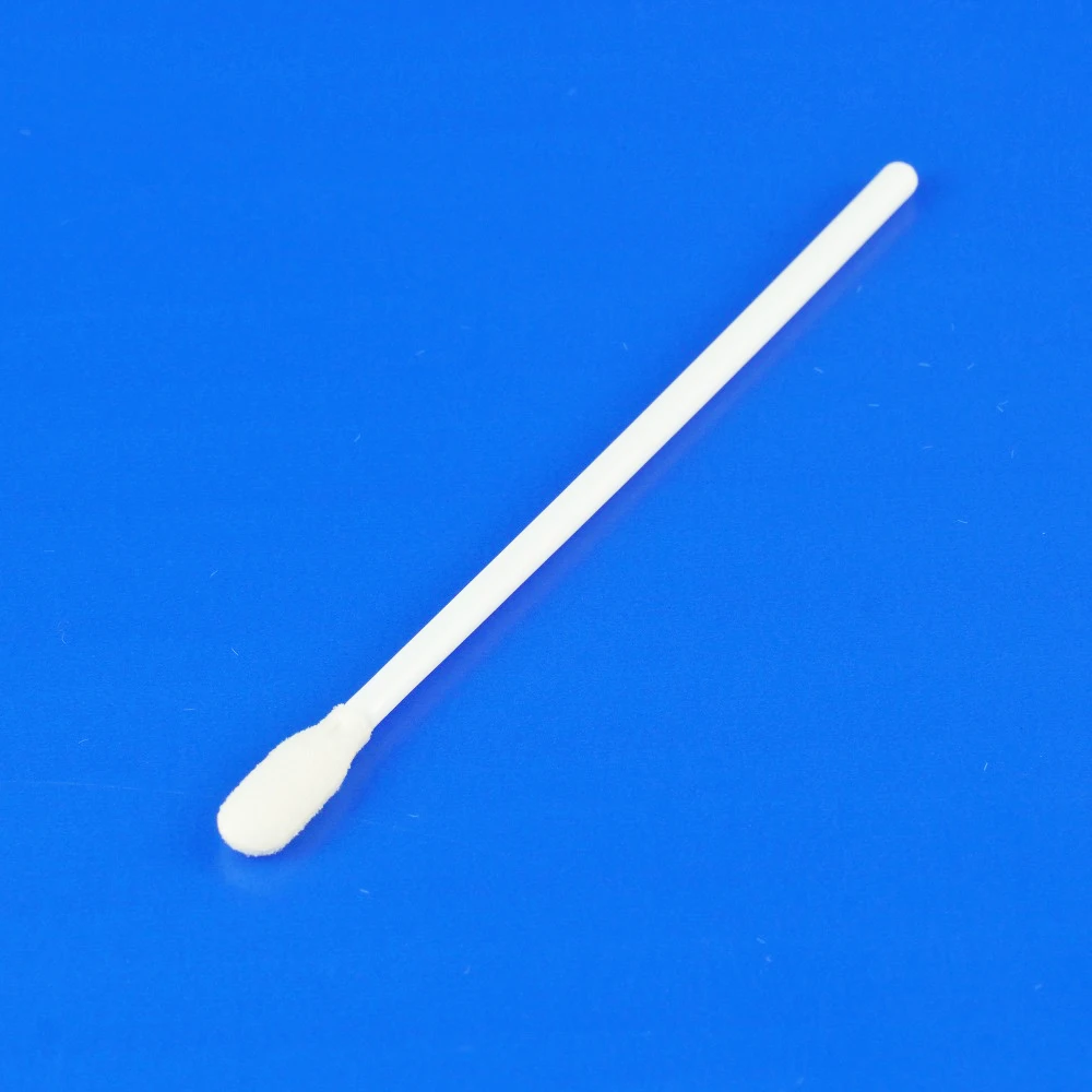 Disposable Taking Throat Foam Swabs / Pp Stick 100mm Length Foam Tip Swab