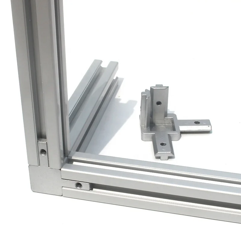 Aluminum T-Slot 3-Way 90 Degree Inside Corner Bracket