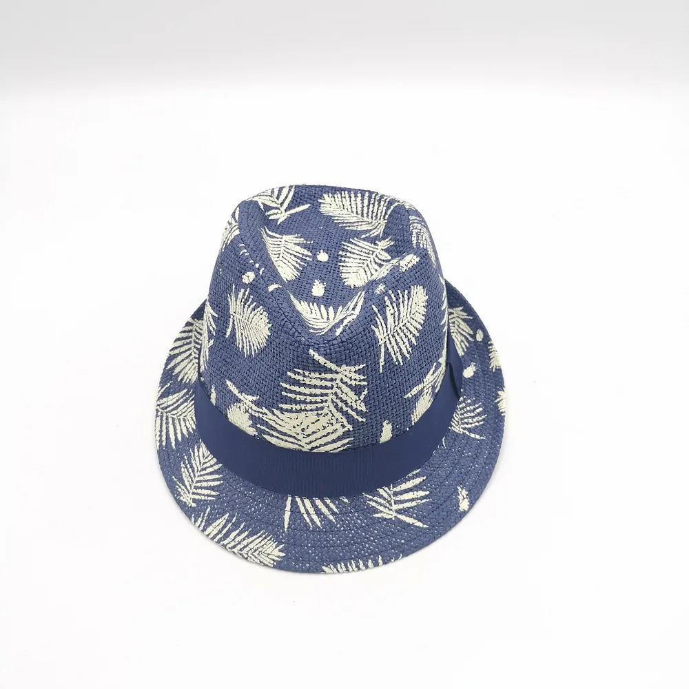 Raffia Boy Summer Fedora Straw Hat Kids Straw Hat