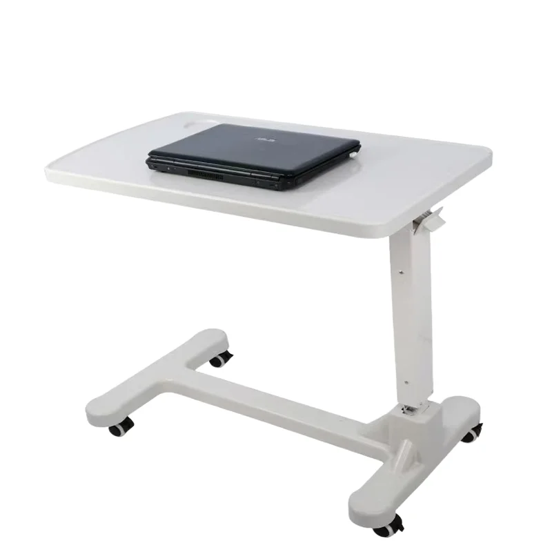 Factory Price Height Adjustable Movable ABS Medical Patient bedside hospital Dining Table