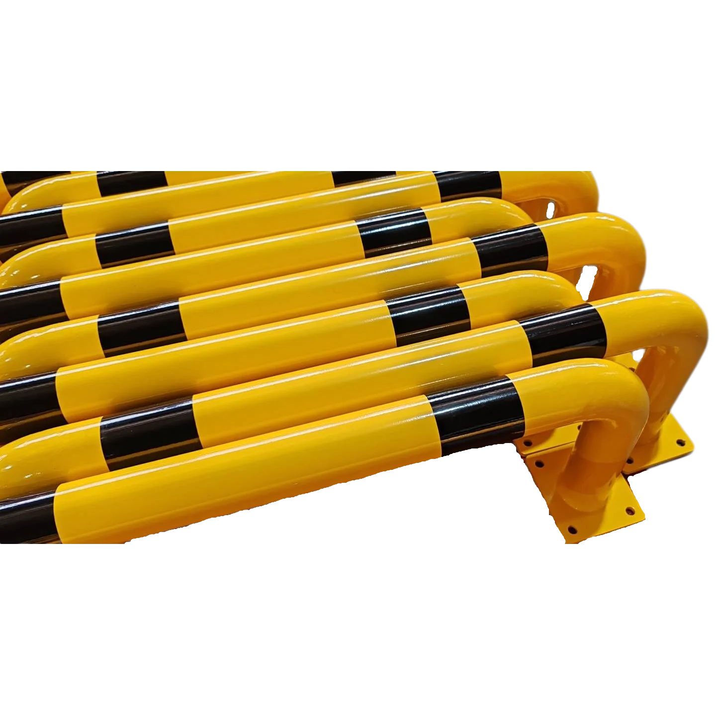 Yellow Black Steel Metal U Shape Safety Car protection Parking Fence Barrier