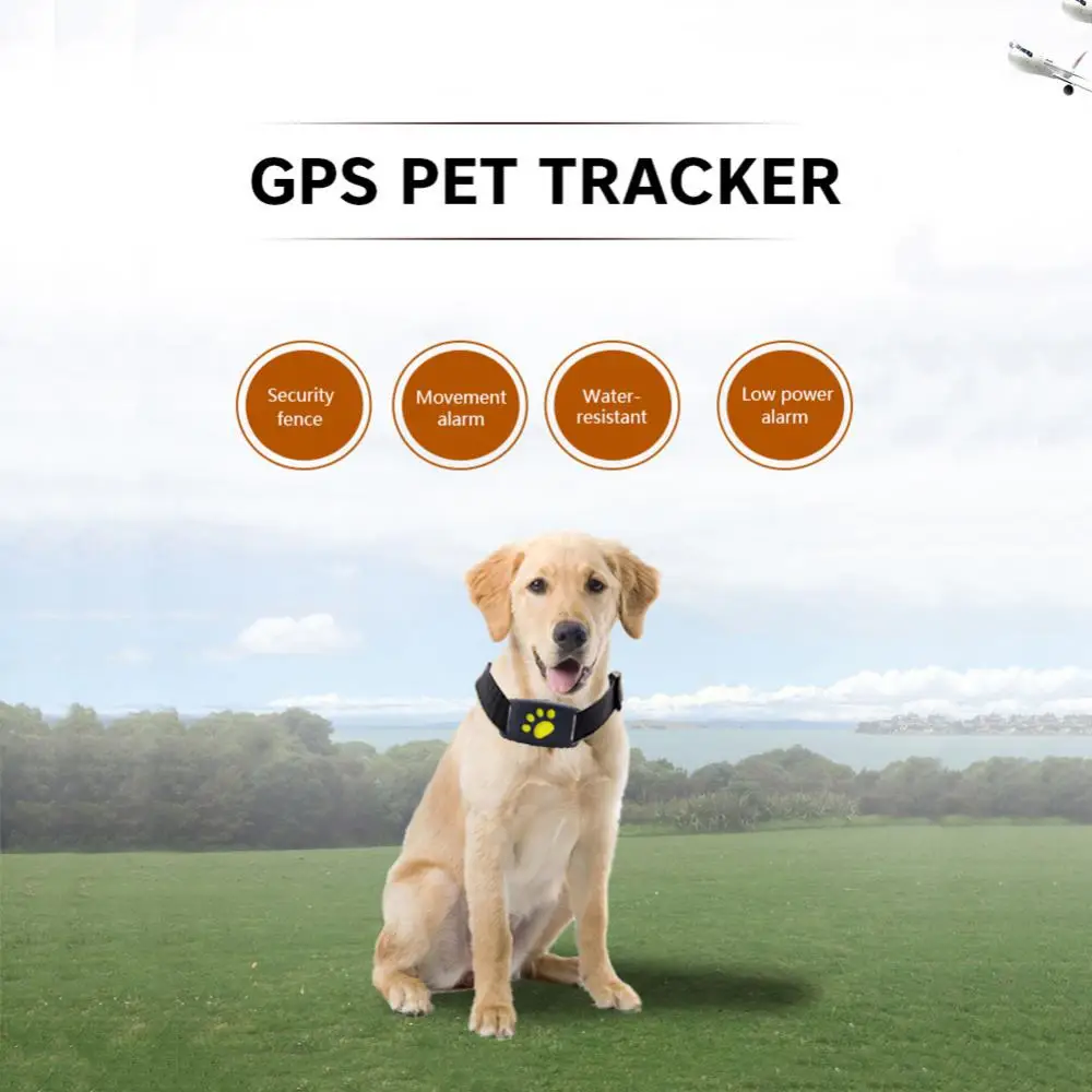 New Arrival Real Time GSM Waterproof IP67 Tracking Device Locator Smart Geo Fencing Pet Collar GPS Tracker for Dog Cat