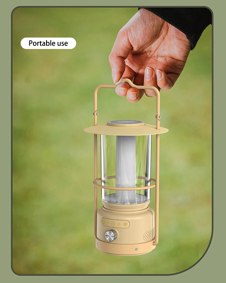 Trustworthy Outdoor Camping Light multi-color changeable light rhythm light IPX4 waterproof with Bluetooth speaker 4000mAh