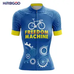 HIRBGOD Wholesale Cycling Clothes Women Jersey Bicycle Colorful Cycling Wear Poc Bike Tops Plus Size Cycling Jersey