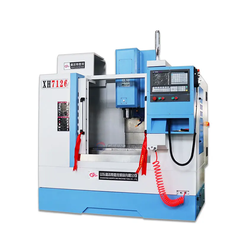 New High-Efficiency Mini CNC Milling Machine Single Vertical Machining Center XH7126 Featuring Gsk Siemens High-Accuracy