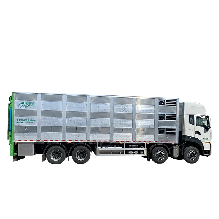 
Economical custom 360 horsepower 3 floors optional 9.6m 8x4 livestock poultry pig animal transport truck with tail board 
