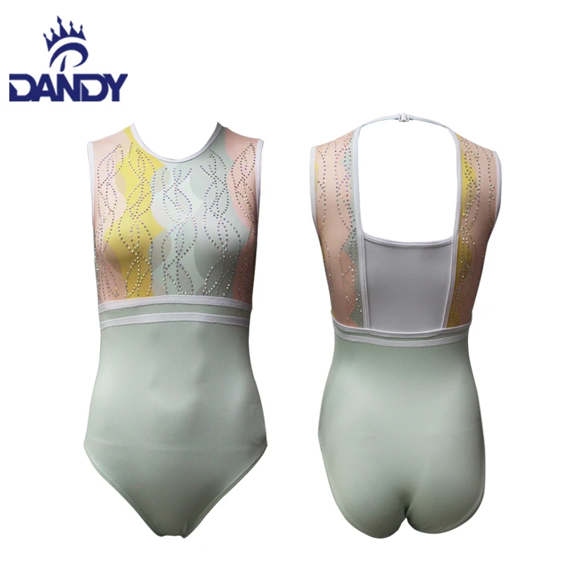 Wholesale Newest Youth Gymnastic Sublimation Spandex Tight Custom Rhythmic Gymnastics Leotard