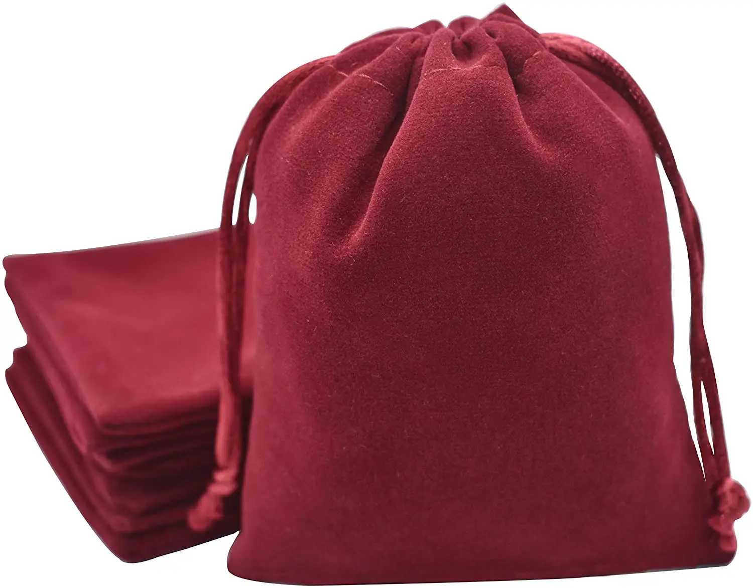 
Drawstring Velvet Gift Bags for Wedding Favors Birthdays Christmas Gift Jewelry Packing Bags 