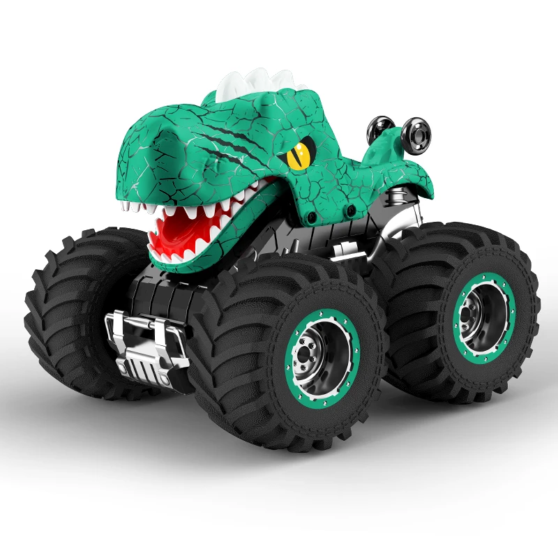 Hot selling rc stunt toys car rtr dinosaur design 4wd chassis wltoys cool lighting and sound spraying mist for birthday gifts