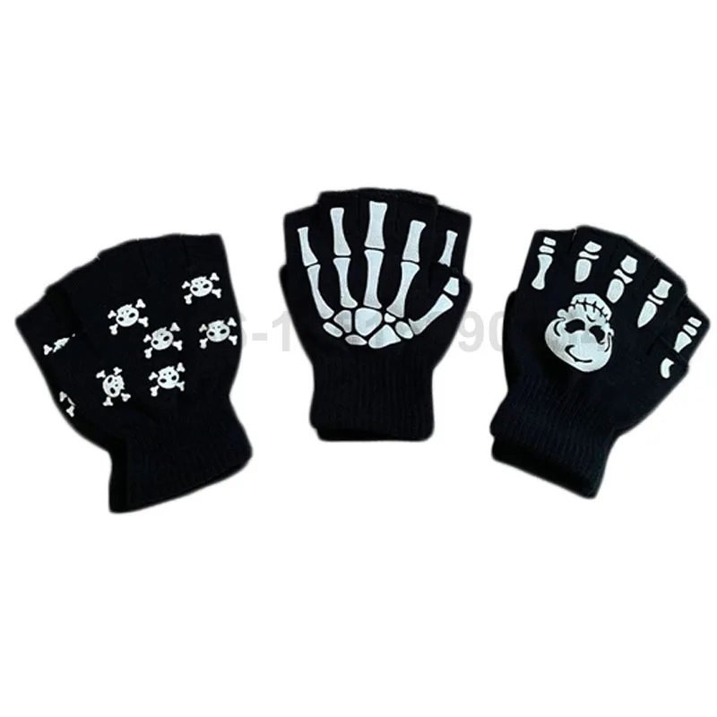 Модные зимние варежки мягкие перчатки на полпальца теплые без пальцев