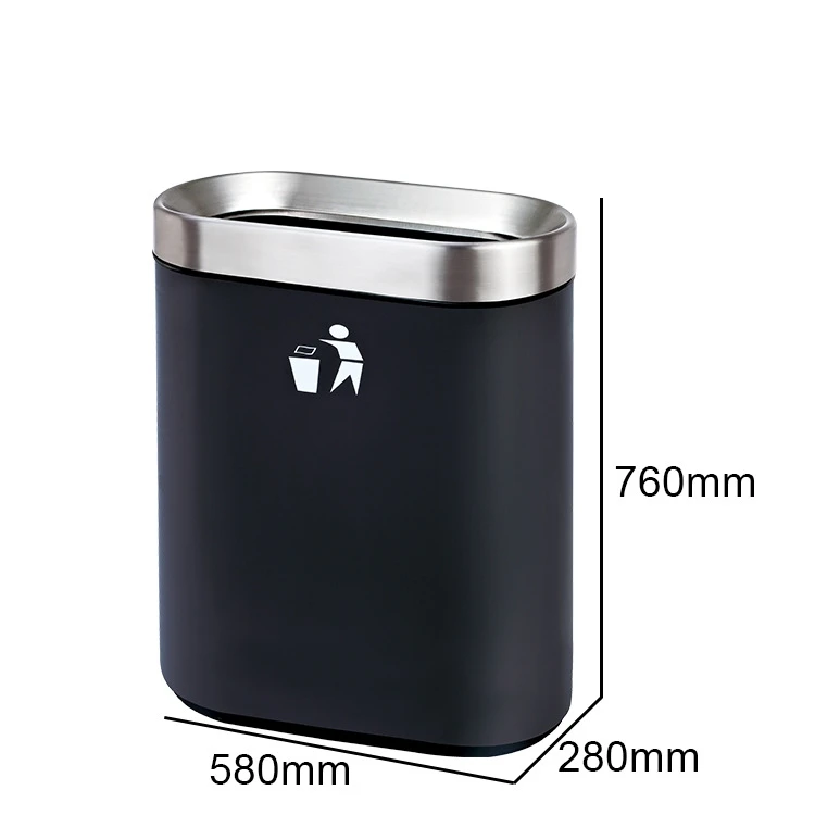 High Quality Stainless Steel commercial Public Area Waste Bin Hotel Recycle Garbage Outdoor Bin