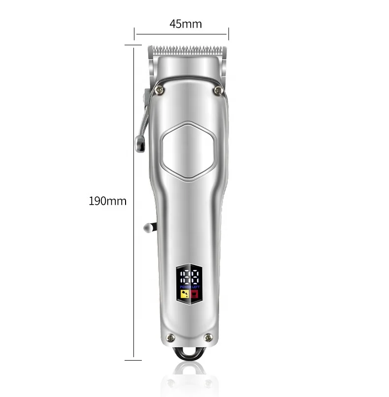 Professional electric wireless barber hair clipper trimmer clipper professional cutter usb rechargeable men cutting machine