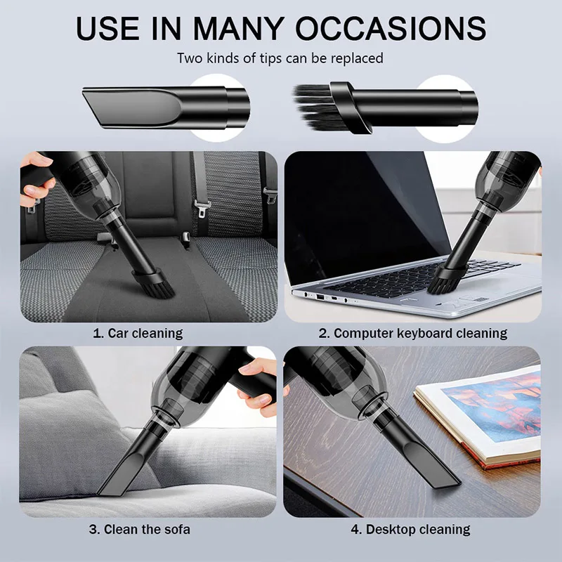 new released aspiradoras de mano sin cordon ligero portatil aspiradora potente de mano inalambrica para auto