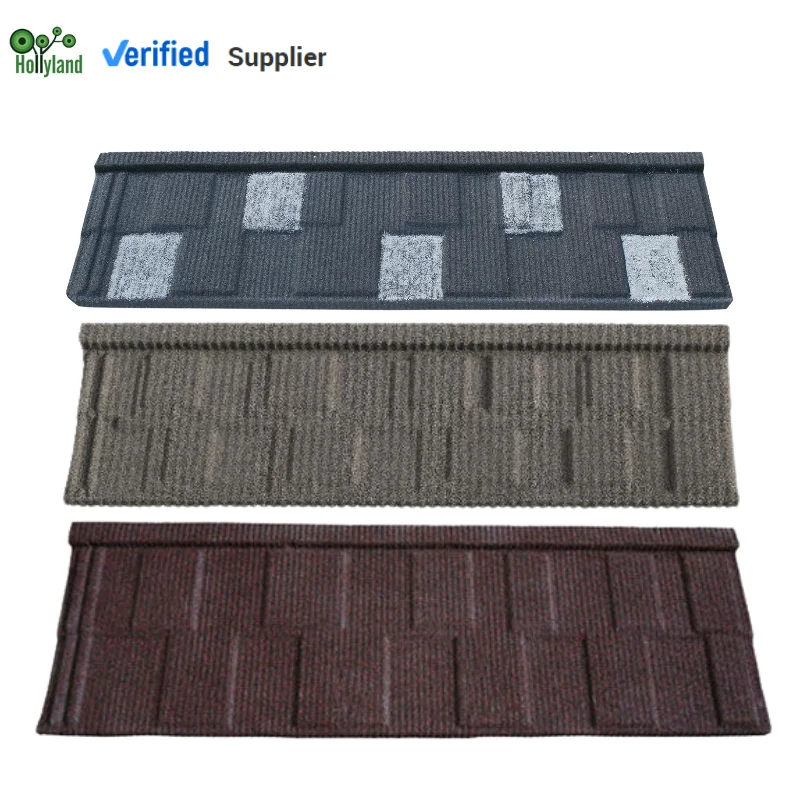 Factory Wholesales Villa Roof Tiles Waterproof Anti fading Colorful Stone Coated Steel Roof Tile