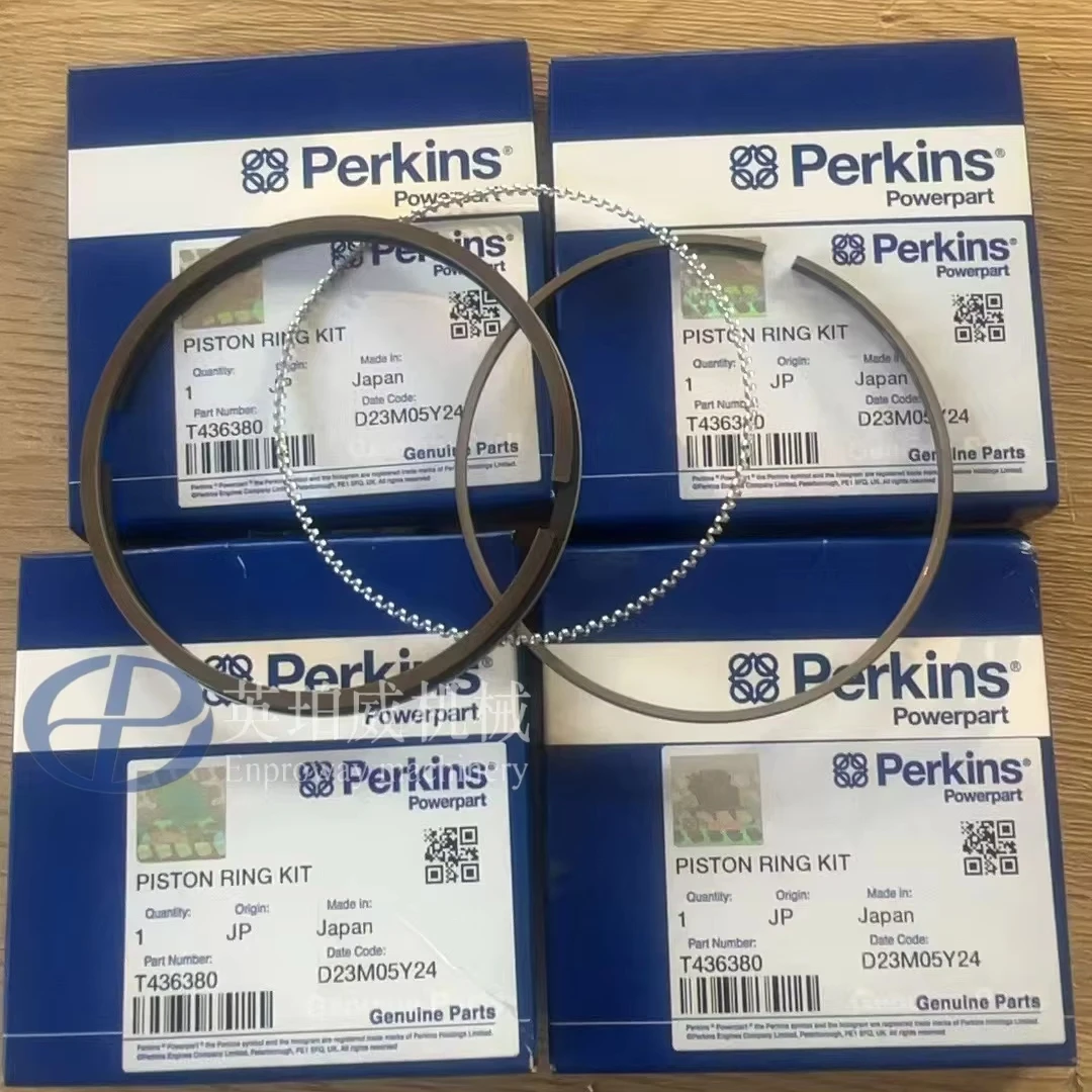 Поршневое кольцо T436380 используется в дизельных двигателях Perkins 404