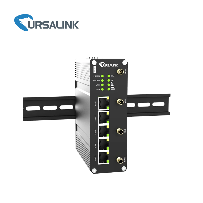UR35  Industrial M2M 4G LTE Ethernet Router Dual SIM RS232 RS485 DI DO PoE