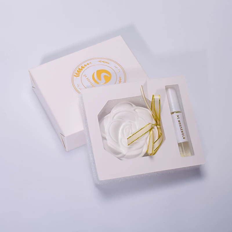 ceramic sctented tablet hanging in the car diffuser aromatic plaster stone essential oil set
