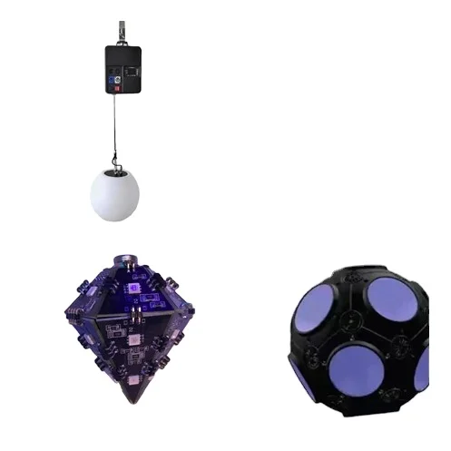 CE Compliance China Supplier Dmx Control Winch And Kinetic Light System Rgb Led Kinetic light orbis ball