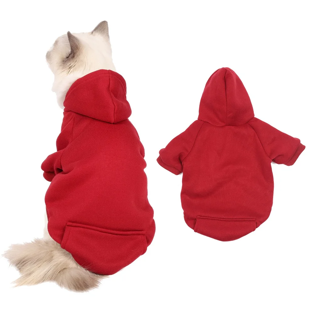 Wholesale Custom Multi Color Comfortable Dogs Cloth Pet Clothes Dog Hoodie Blank Dog Hoody Pullover Jumper