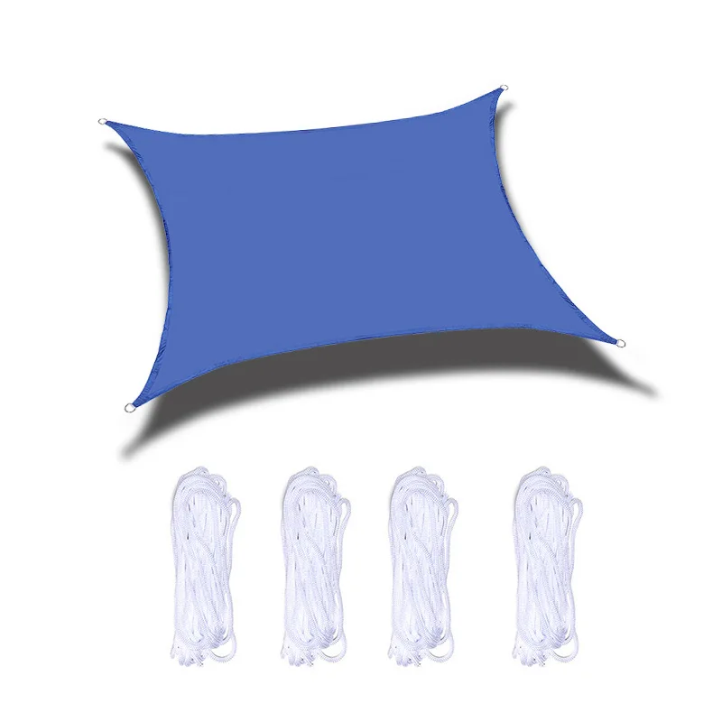 Wholesale 3*3M Square Shade Sail Garden Outdoor Canopy Waterproof  Sun Shade Net UV-proof Awnings Shade Sails