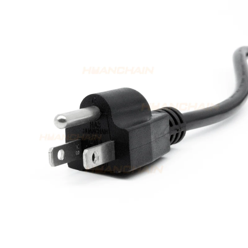 US Standard Power Cable NEMA 5-15P to IEC C13 3 Prong Universal Appliance Extension Cord