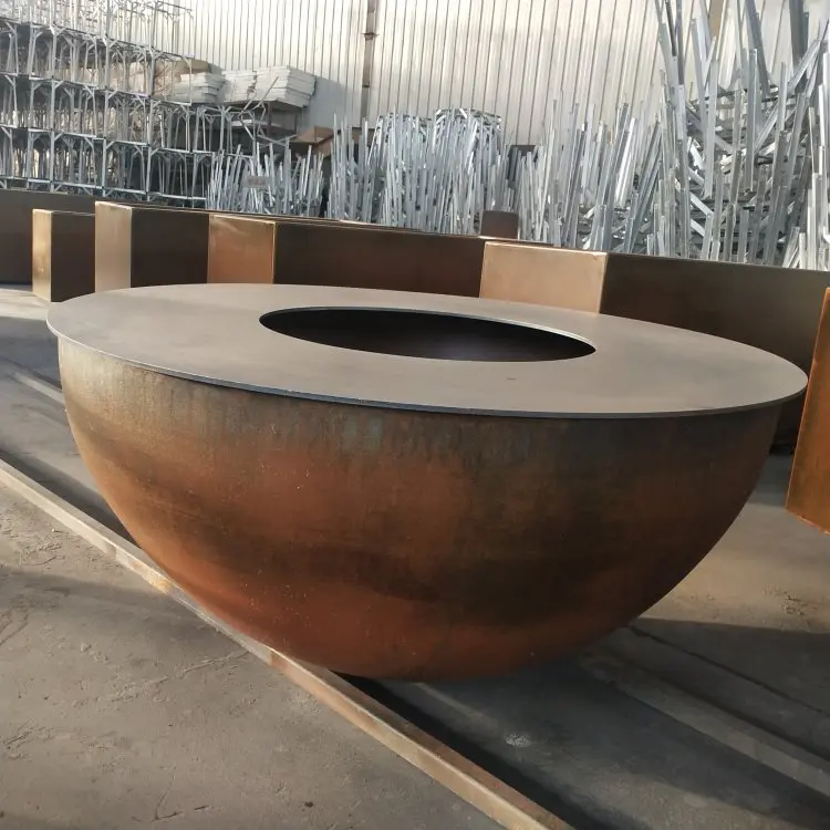 500mm to 2000mm Metal Hemisphere Sphere Steel Hollow Half Ball For Fire Pits