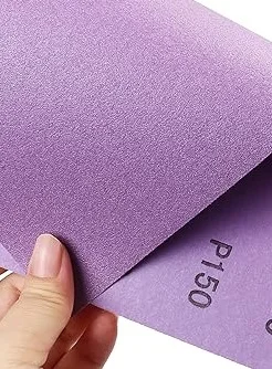 100PCS 9 x 11in White Fused Alumina Sandpaper 120-220 Grit Purple Wet Dry Sanding Sheets Abrasive Tools