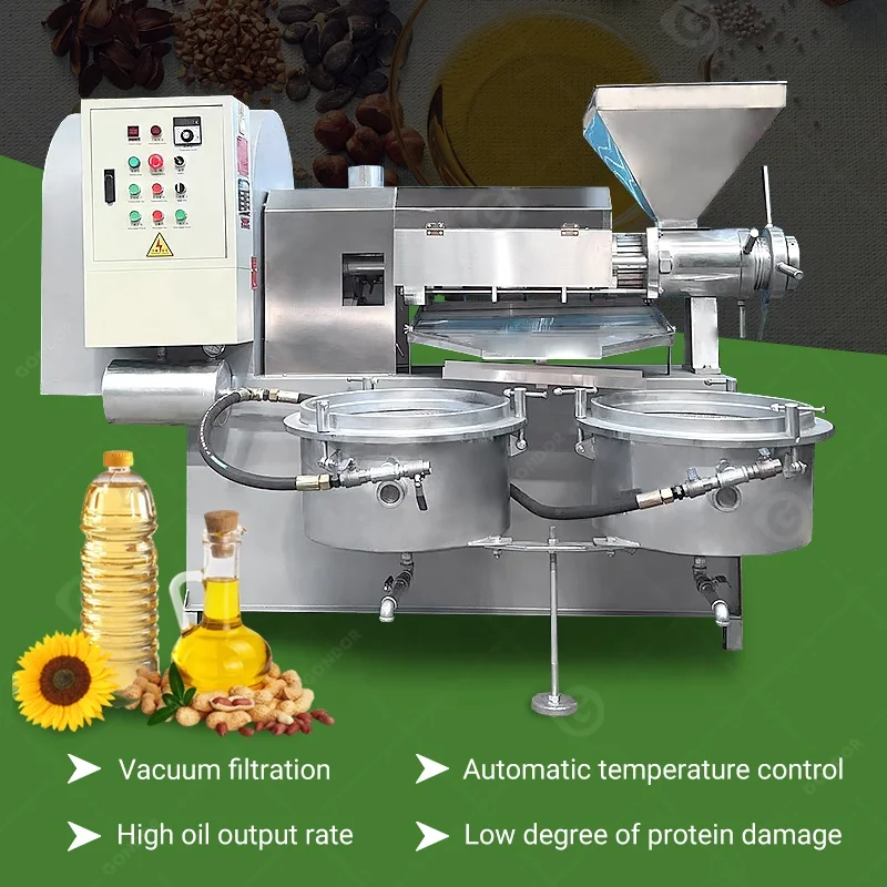 Rice Bran Industry Screw Mini Mill Cold Press Extraction Coconut Oil Machine Prices in Sri Lanka for Sale