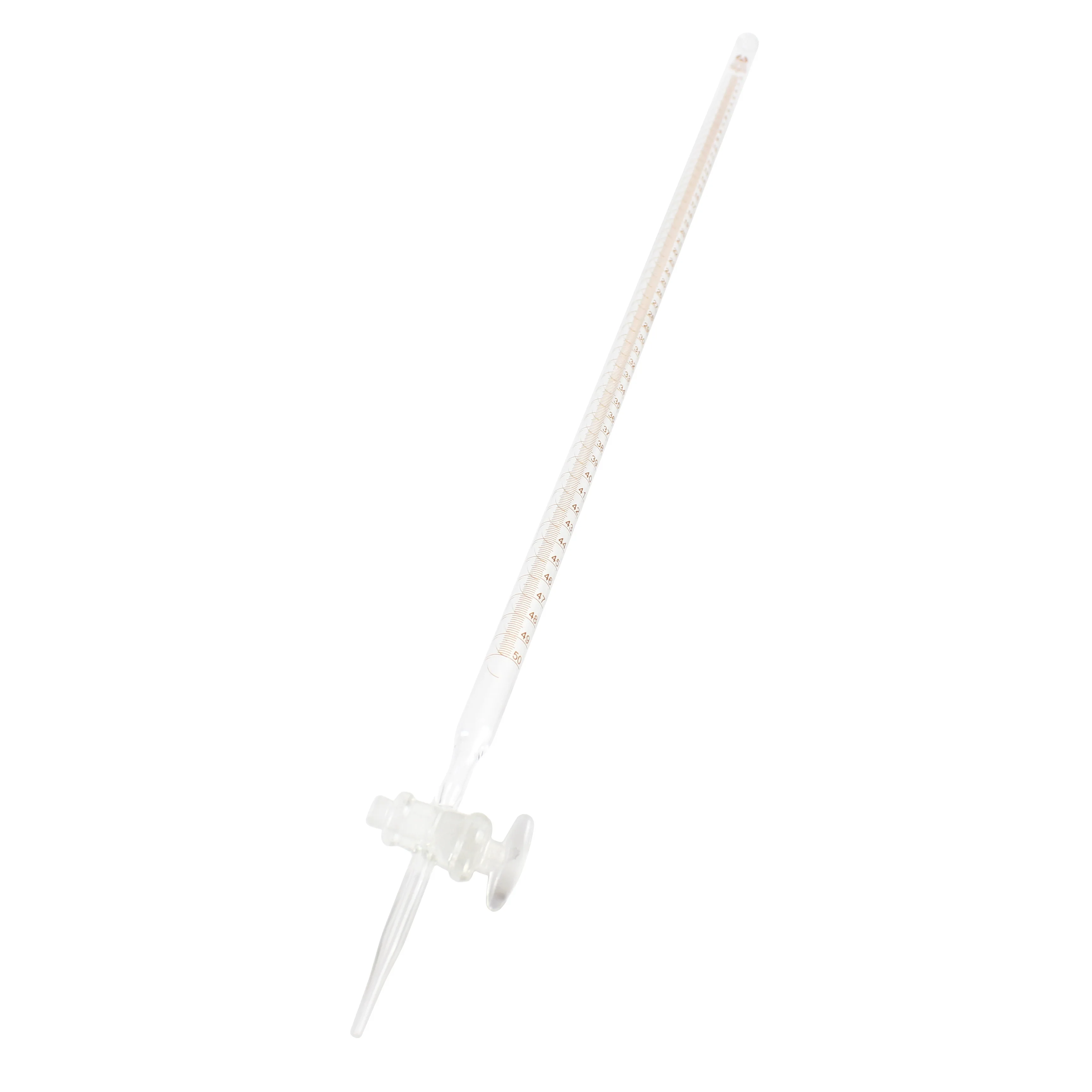 50mL Burette with Stopcock for Acid Transparent Glass Laboratory Chemistry Equipment