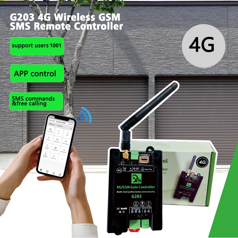 GSM Dialer communication G203 LTE 4G Gsm Controller Relay Switch Remote Access Controller wifi GSM gate opener relay switch