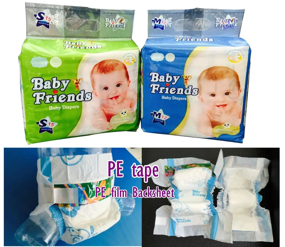 Disposable BABY FRIENDS baby nappy baby diaper manufacturers in china