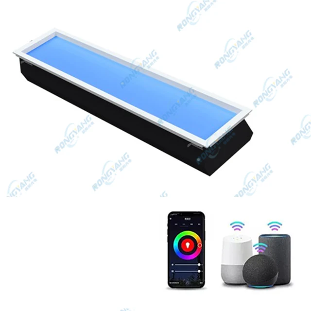 RYOPT Skylight Roof Window Blue Sky Ceiling Artificial Led Natural Modern Healthy Artificial Light Natural Sky Light