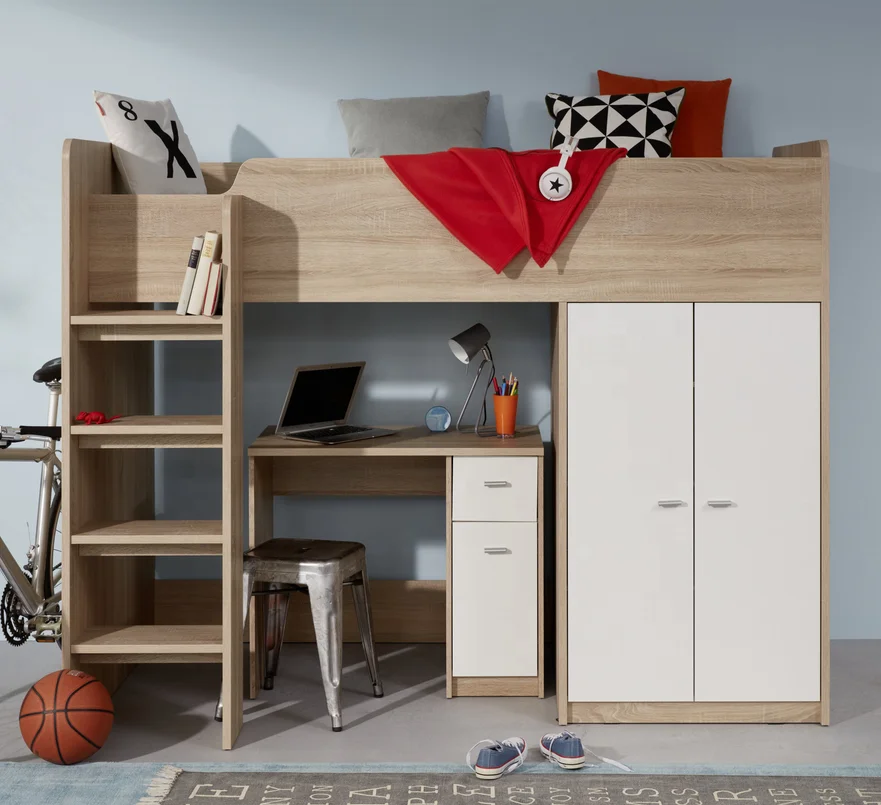 2024 Children Bedroom Furniture Sets Multifunction Baby  Wooden Bunk Bed for Kids from China