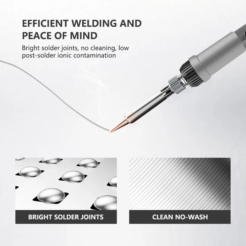 Lead-free Solder Wire Containing Rosin Environmentally Friendly Sn99.3 Solder Wire Wholesale 0.8 1.0mm 50G 100G Smooth Tin /