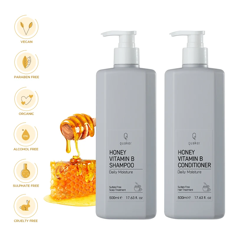 Brand Custom Care Products Shampoo and Conditioner Honey Biotin Hydrating Shampoo Anti-frizz moisturizing dry hair