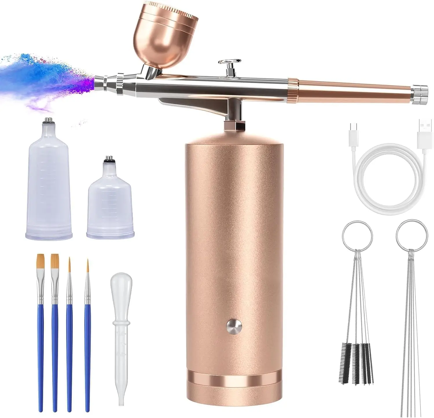 Barber Products Mini Cordless Nail Tools Nail Painting Electric Spray Gun Airbrush Brow Tint Professional Airbrush