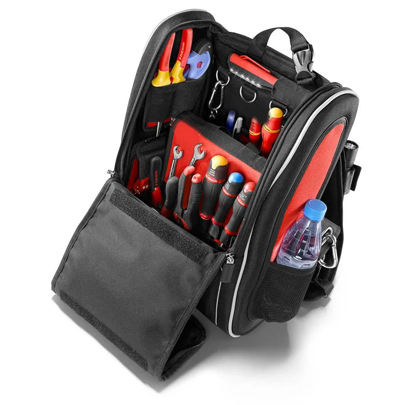 polyester backpack tool bag electrician tools rucksack storage tote