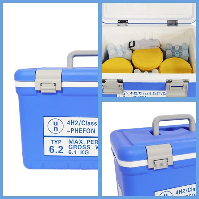 UN3373 Biological Substances Specimen Cold Chain Transport Cooler Box Container 20L cooler box