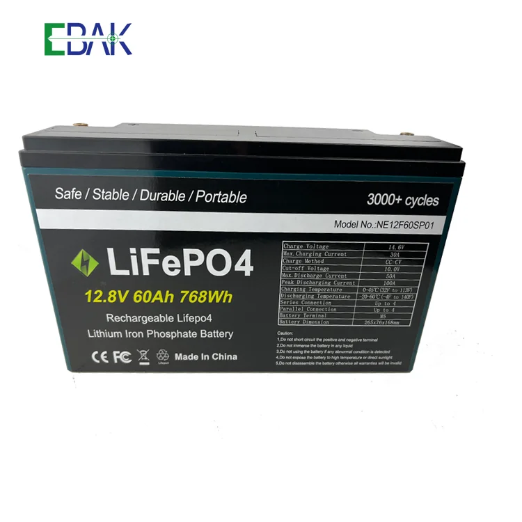 12 volt deep cycle lifepo4 battery 12v 50ah/60ah lithium ion battery for electric boat UPS