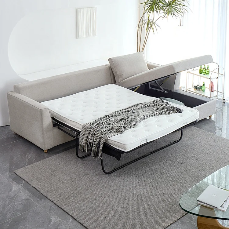 Home furniture modern design living room sofa bed corner sofa bed with storage