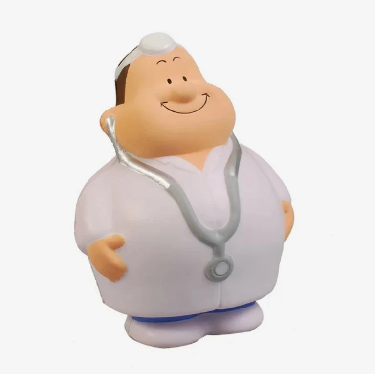 TOP customized logo promotional  Male Doctor Bert Stress Relievers