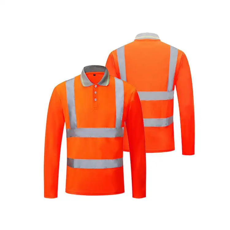 Good quality exquisite fluorescent Workwear Polo T-shirt travail breathable workwear