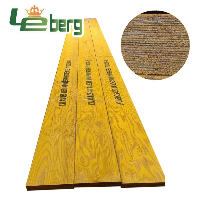 Australian Standard F17 Pine LVL Beam 90x45mm Laminated Veneer Lumber For Building House
