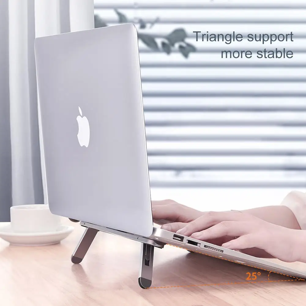 Oatsbasf Laptop Stand Notebook Tablet Bracket Mini Foldable Portable Laptop Holder Cooling Stand