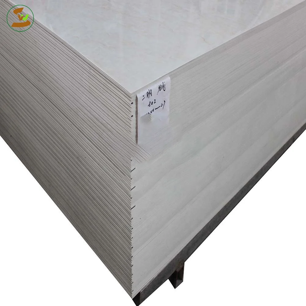 high glossy waterproof fireproof hot stamping white 4x8 decorative marble pvc sheet prices