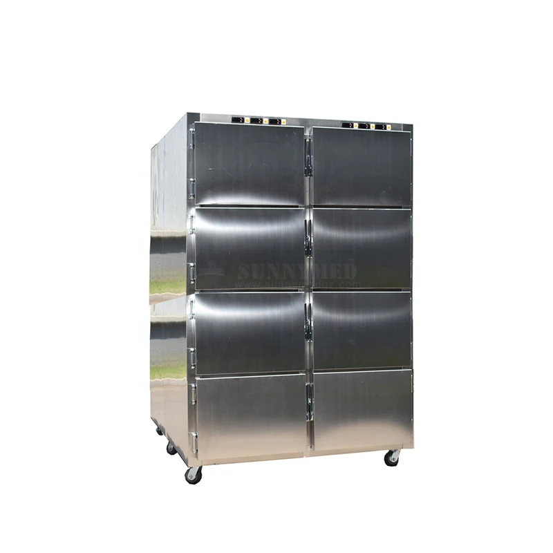 Sunnymed SY-STG08 пол цена 8 открытые по бокам двери медицинский морга refrigeratfreezer подтвержденная сертификатом Европейского