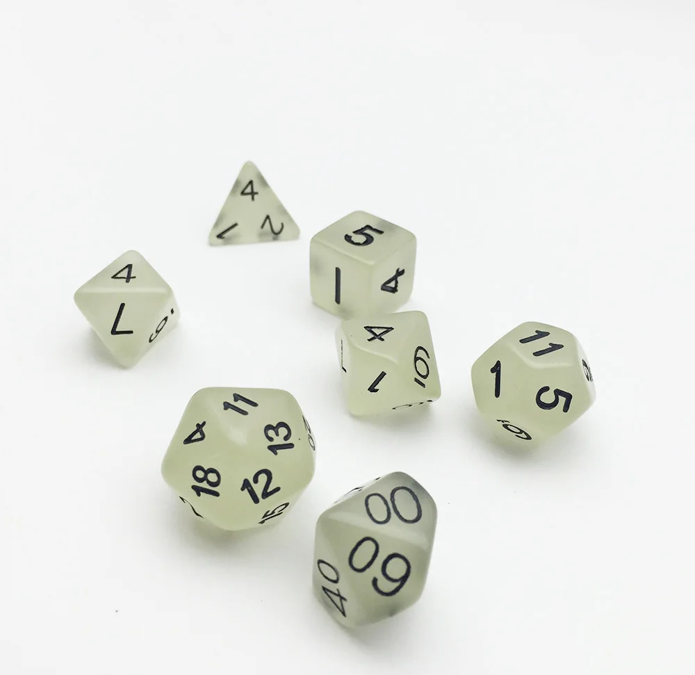 Personalized Custom Marble Transparent Casino Gaming D20 8 10 12 20 Side Ludo Polyhedral Dice Wholesale