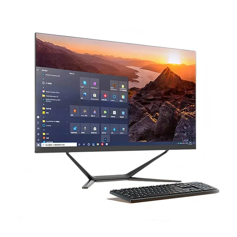 Factory price wholesale OEM ODM all in one PC desktop I5-10400F AIO Windows Laptop AIO Laptop office use home use business use