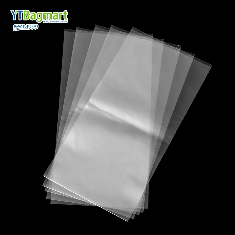 OEM Biodegradable Clear Plastic Clothes Packaging Flat Garment Poly Bags