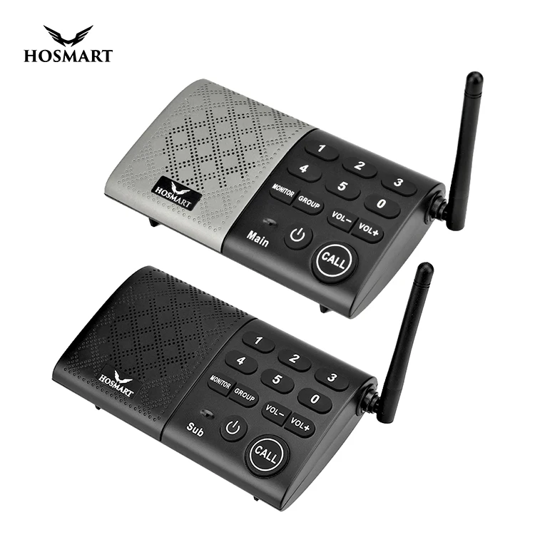 Hosmart Factory Price Two Way Full Duplex Intercom Wireless Intercom System For Home
